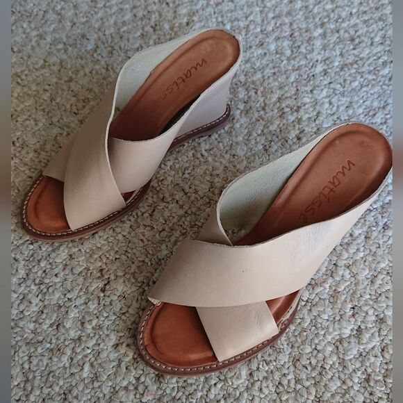 Matisse Blush all Leather Wedge Sandal size 6M - Picture 2 of 12